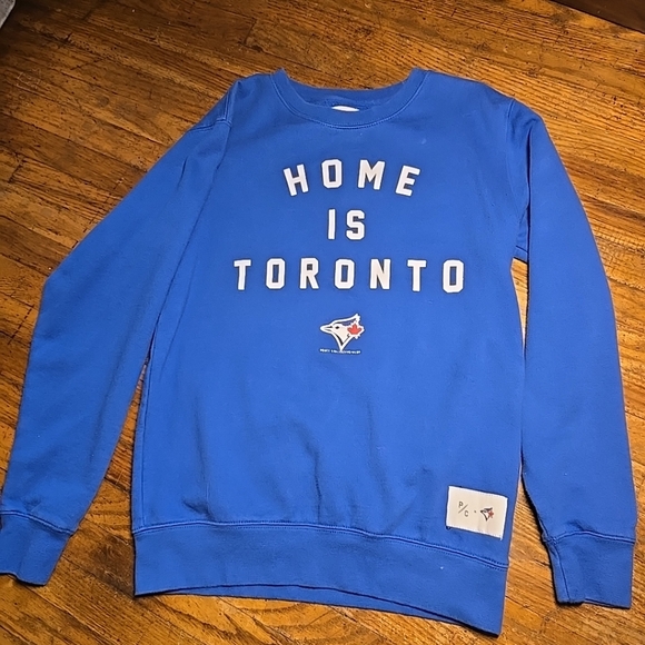 Toronto Blue Jays Womens Peace Collection X-Small Crewneck Sweatshirt - Picture 2 of 5